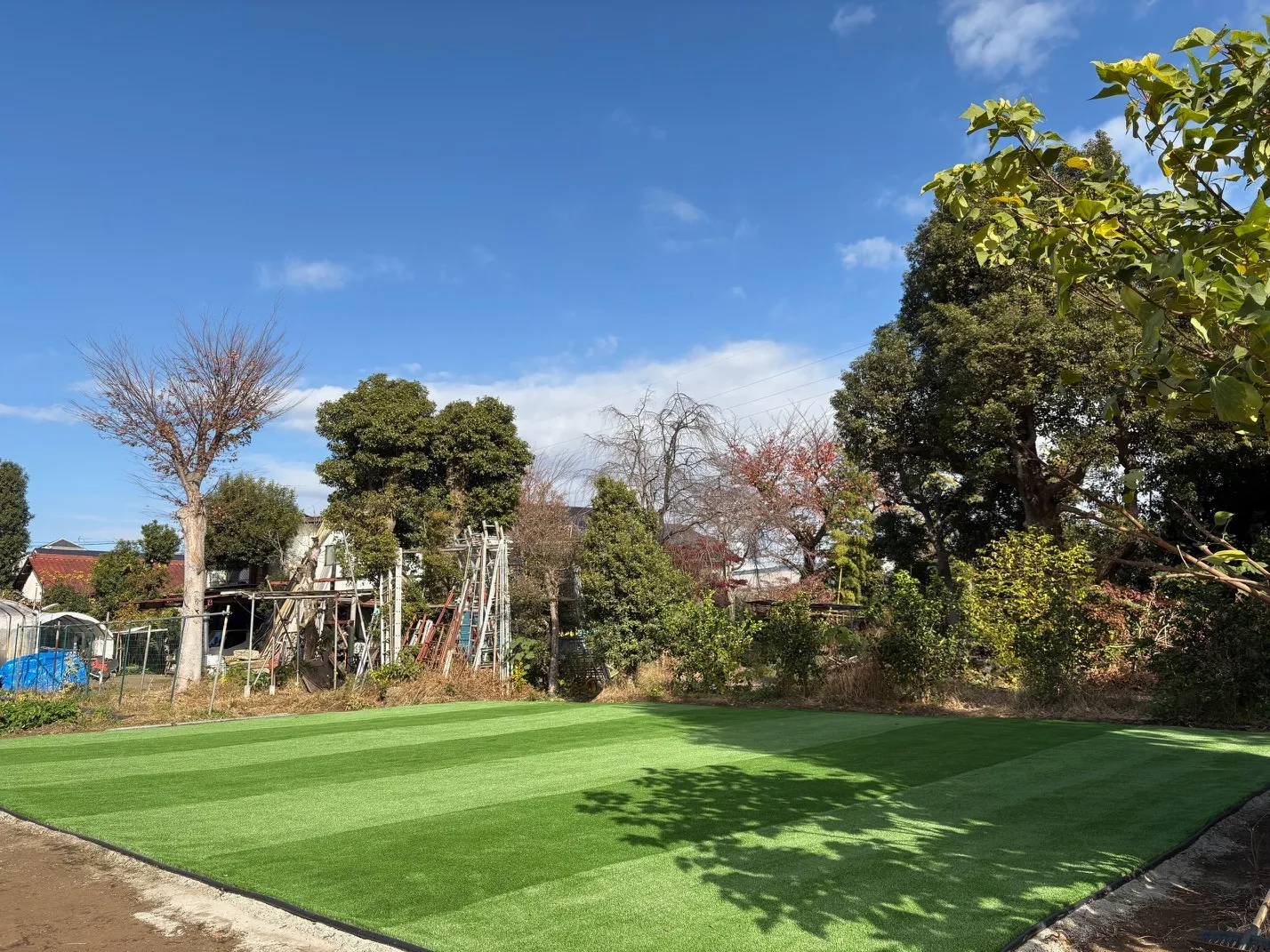 埼玉・東京対応|子供の遊び場×サッカー練習場に最適な人工芝施工【東京都調布市】